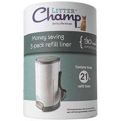 Refill Liners for Litter Champ, 3-Pack (30-Week Supply) - Doolittle's Pet Products