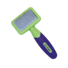 Coastal Pet Products Lil'l Pals Kitten Slicker Brush with Coated Tips Green / Purple 5